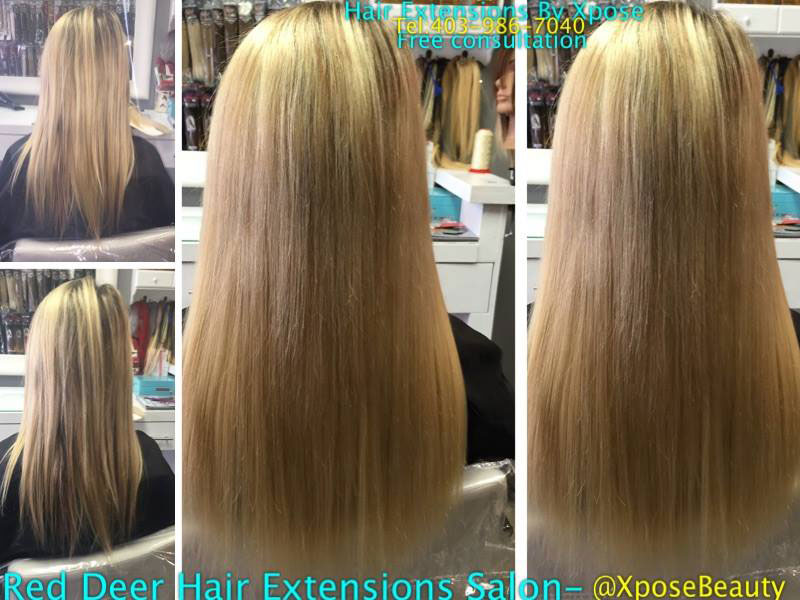 Before & After Hair Extensions Calgary • Hair Loss • Beauty Supplies